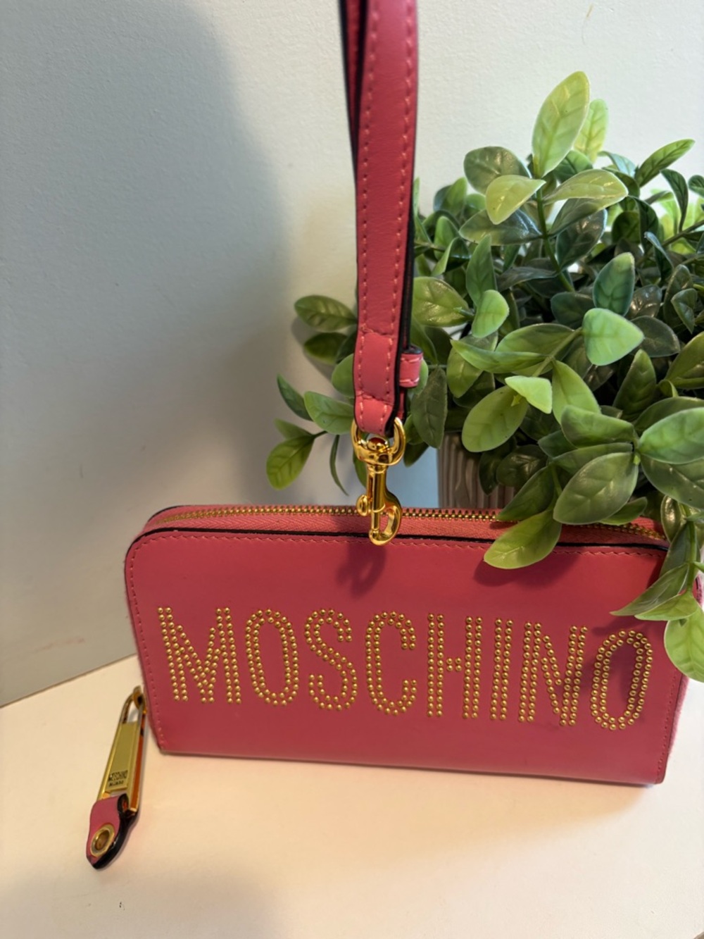 Moschino Studded Wristlet/ Wallet EUC - Picture 6 of 10